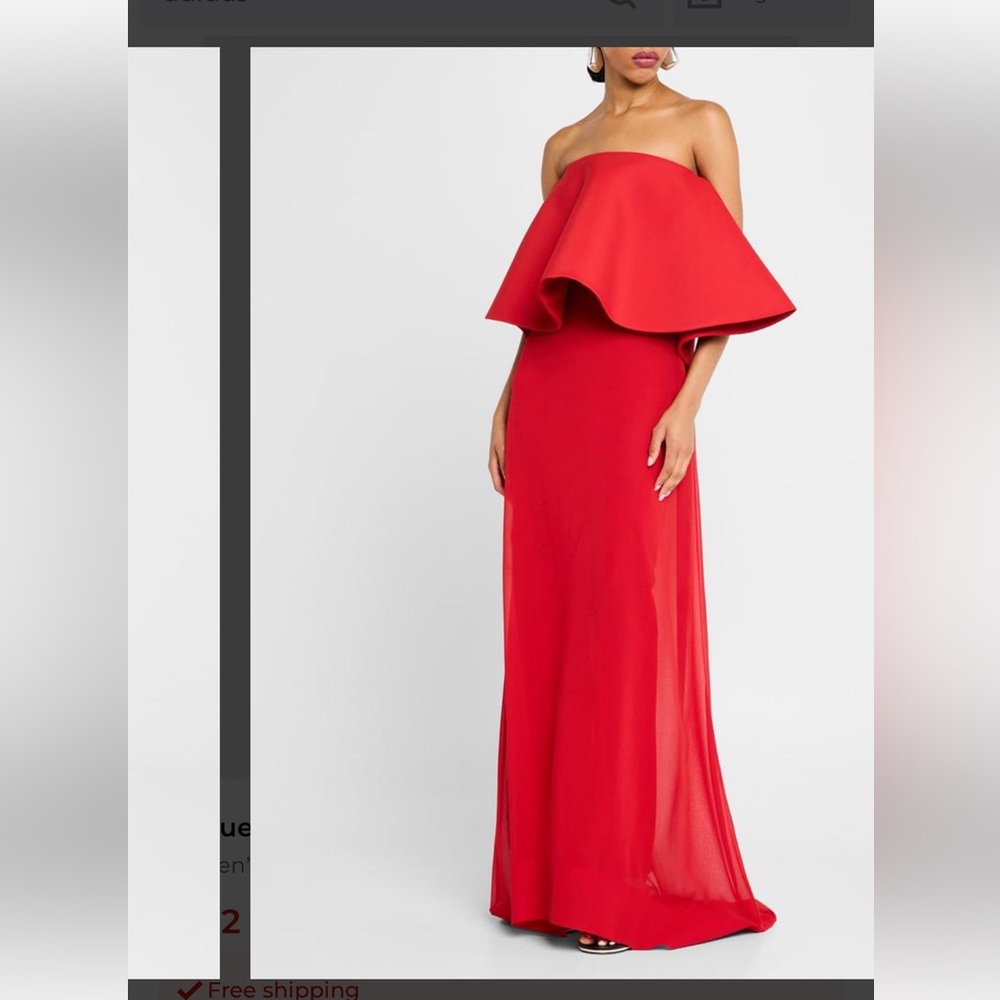 NWT Red jacquemus the vela dress